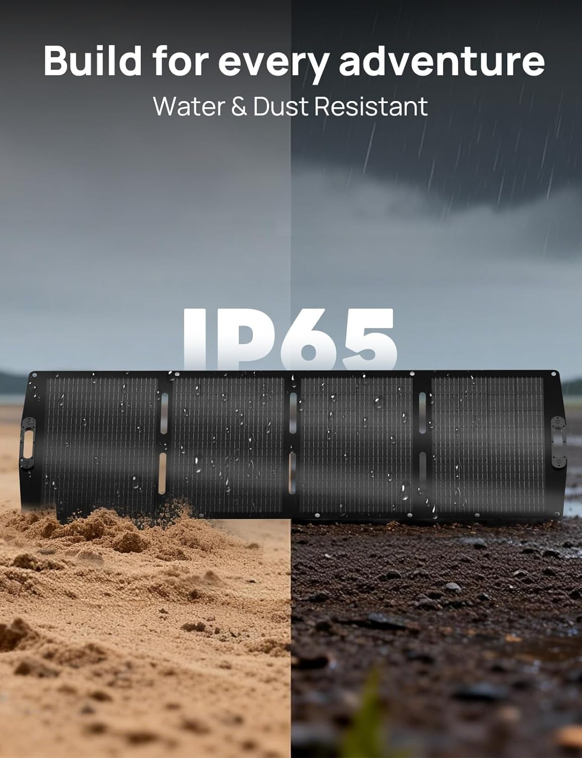 200W Portable Solar Panel for Power Stations,Ip65 Waterproof & Lightweight with Adjustable Kickstand,23% High Efficiency Foldable Solar Panel for Outdoor RV Camping off Grid Emergency